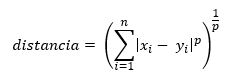Distancia de Minkowski