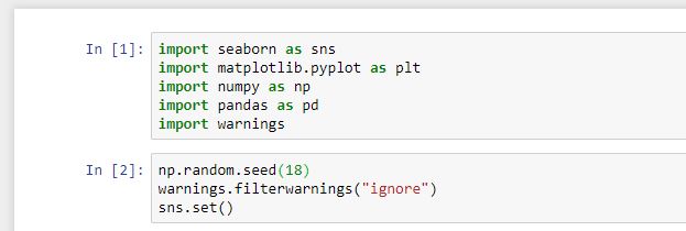 Importación de seaborn