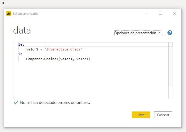 Función M Comparer.Ordinal