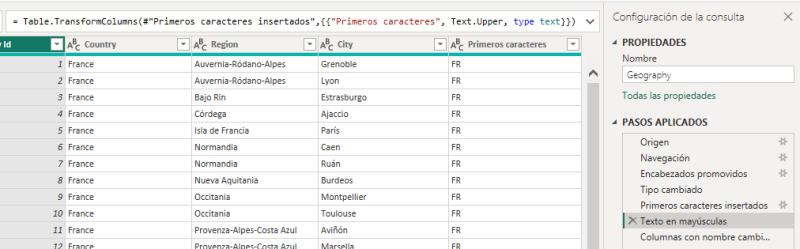 La barra de fórmulas