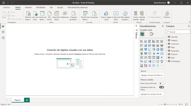 El editor de informes