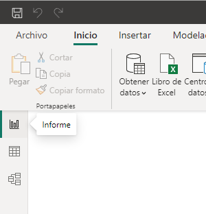 Vistas del editor de informes