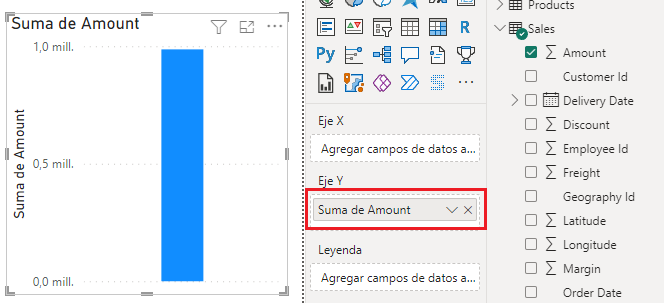 Selección de la función de agregación
