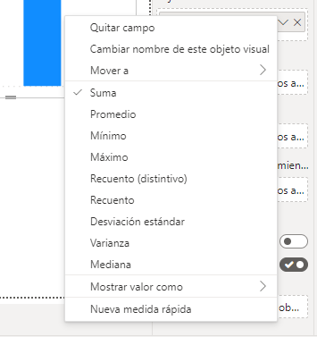Selección de la función de agregación