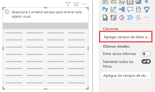 Aplicación de categorías a campos