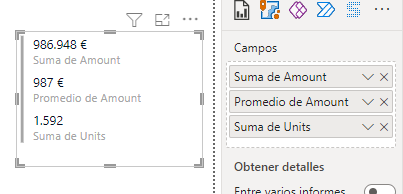 Tarjeta de varias filas