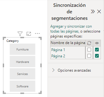 Configuración de la visibilidad