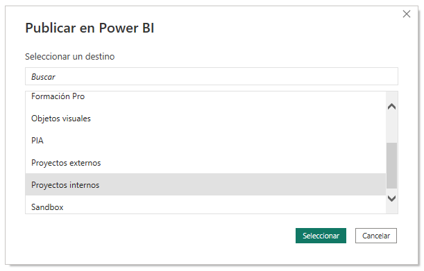 Publicación de informes