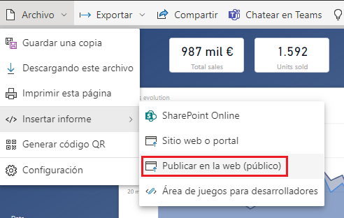 Publicar en la web (público)